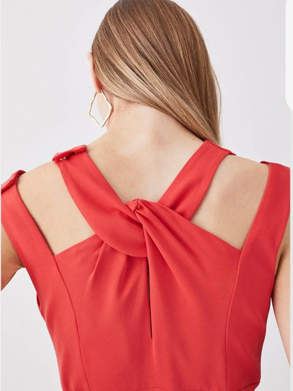 Karen Millen Scarlet Wide-Leg Belted Jumpsuit - Picture 5 of 13